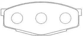 Комплект тормозных колодок AISIN ASN-66